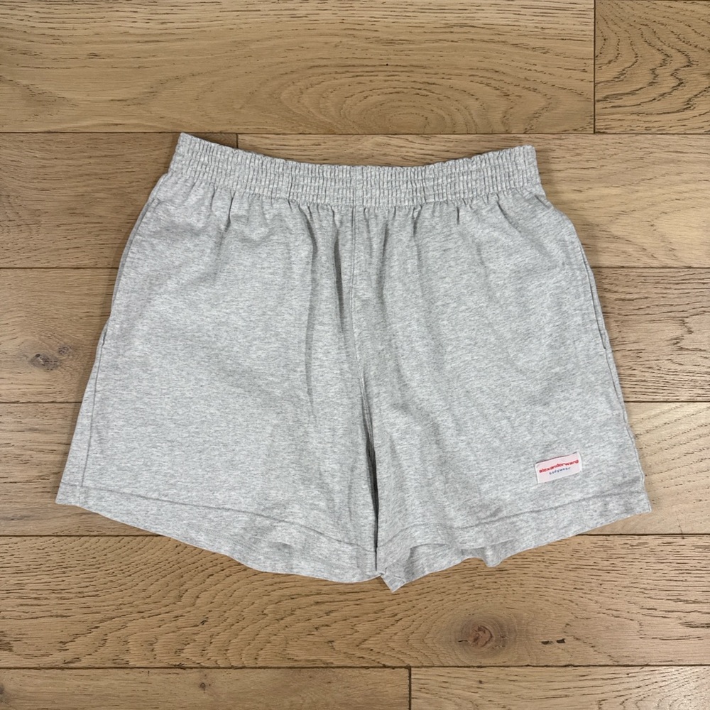 Alexander Wang Bodywear Heather Grey Elastic Waist Shorts M